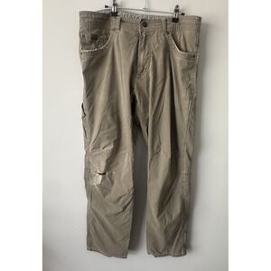Kuhl Pants Men 36x32 Brown Revolvr Hiking Trail Camping Revolvr Distressed Read